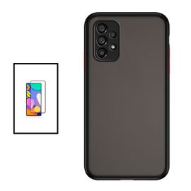 Kit Coque Anti Choque Caméra Protection + Film 5d Full Cover Pour Samsung Galaxy A53 5g - Noir