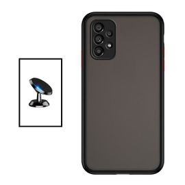 Kit Coque Anti Choque Caméra Protection + Support Magnétique De Voiture Pour Samsung Galaxy A53 5g - Noir