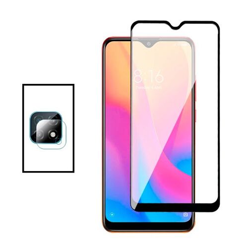 Kit Film Caméra Arrière + Verre Trempé 5d Full Cover Pour Xiaomi Redmi 10c - Transparent / Noir