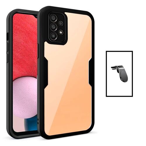 Kit Coque Anti-Crash 360 Protection + Support Magnétique L Safe Driving Voiture pour Samsung Galaxy A23 5G - Noir