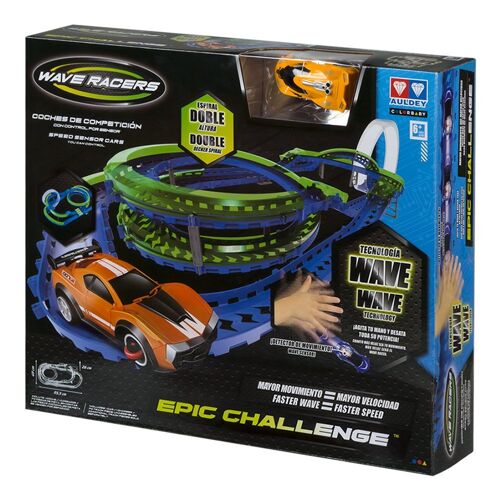 Colorbaby Auldey Circuit Wave Racers Motif Epic Challenge Bleu Et Vert