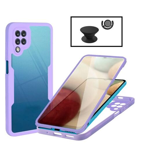 Kit Coque Anti-Crash 360 Protection + 1 GripHolder + 1 Support GripHolder Noir pour Samsung Galaxy A13 5G - Lilás