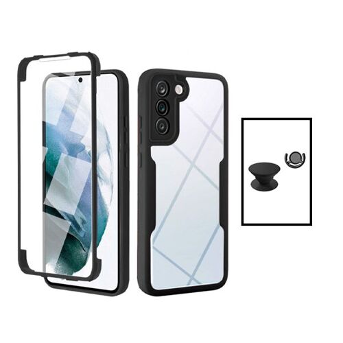 Kit Coque Anti-Crash 360 Protection + 1 GripHolder + 1 Support GripHolder Noir pour Samsung Galaxy S22 5G - Noir
