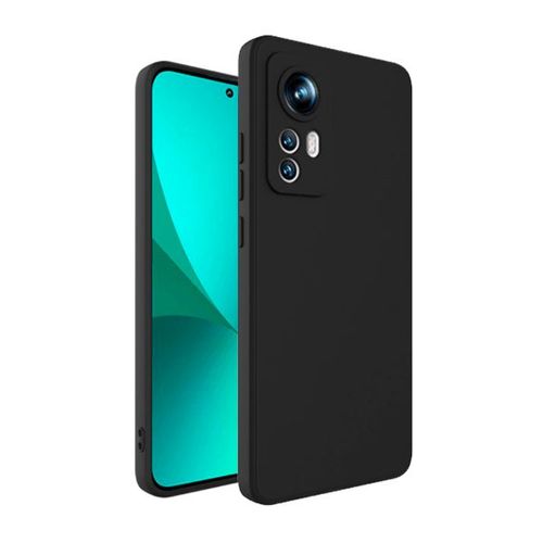 Coque Silicone Liquide Pour Xiaomi 12 Pro - Noir