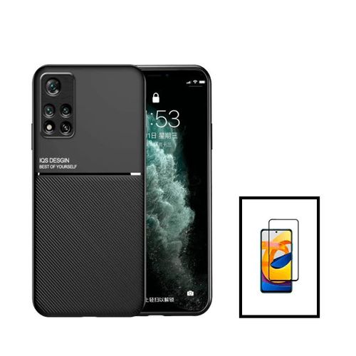 Kit Coque Magnetic Lux + 5d Full Cover Pour Xiaomi Xiaomi Redmi Note 11 Pro+ Plus - Noir