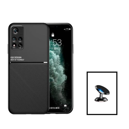 Kit Coque Magnetic Lux + Support Magnétique De Voiture Pour Xiaomi Xiaomi Redmi Note 11 Pro+ Plus - Noir
