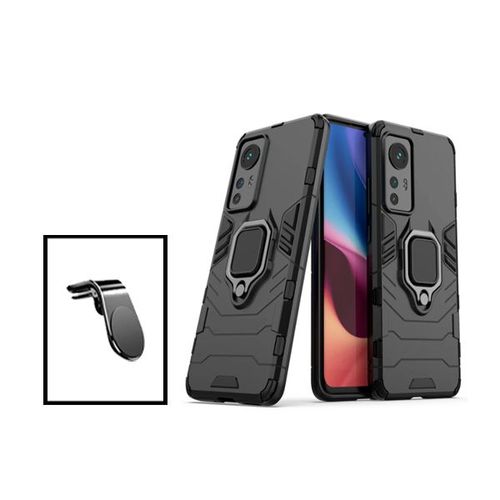 Kit Support Magnétique L Safe Driving Voiture + Coque 3x1 Military Defender Pour Xiaomi 12 Pro - Noir