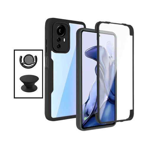 Kit Coque Anti-Crash 360 Protection + 1 Gripholder + 1 Support Gripholder Noir Pour Xiaomi 12 Pro - Noir