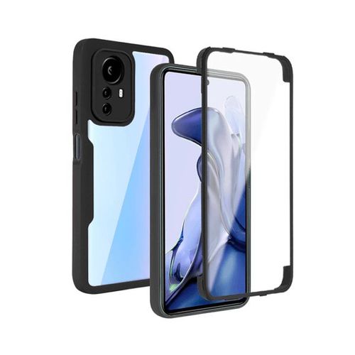 Coque Anti-Crash 360 Protection Résistant Aux Chocs Avant Et Arriére Pour Xiaomi 12 Pro - Noir