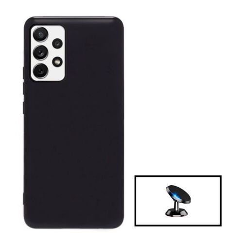 Kit Support Magnétique De Voiture + Coque Silicone Liquide Pour Samsung Galaxy A53 5g