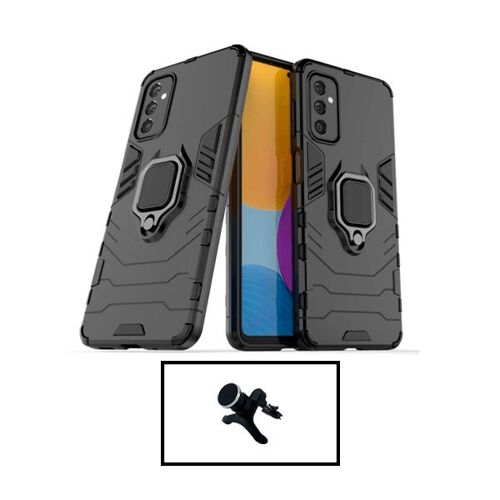 Kit Support Magnétique de Voiture Renforcé + Coque 3X1 Military Defender pour Samsung Galaxy M13 - Noir