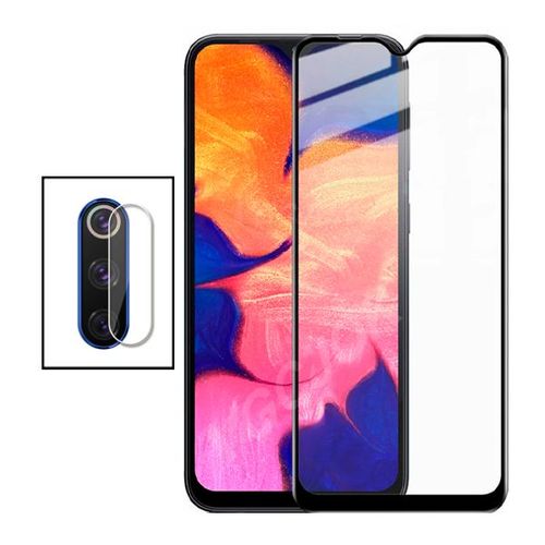 Kit Film Caméra Arrière + Film De Verre Trempé 5d Full Cover Pour Samsung Galaxy A70