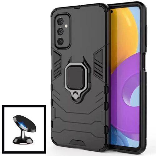 Kit Support Magnétique De Voiture + Coque 3x1 Military Defender Pour Samsung Galaxy M52 5g