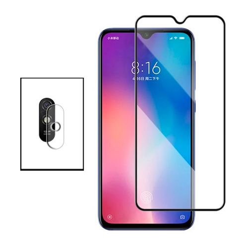 Kit Film Caméra Arrière + Film De Verre Trempé 5d Full Cover Pour Xiaomi Redmi 9a Sport