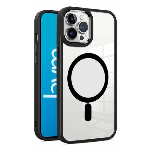 Jaym - Coque De Protection Pour Téléphone Portable - Compatibilité Avec Magsafe - Silicone - Noir - Pour Apple Iphone 13, 14