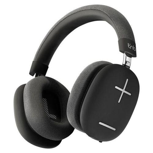 T'nB BOUNCE MAX - Écouteurs avec micro - circum-aural - Bluetooth - sans fil, filaire - jack 3,5mm - isolation acoustique - noir