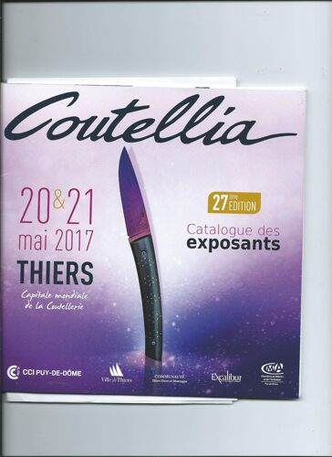 Catalogue Des Exposants Coutellia 20 & 21 Mai 2017 Thiers Capitale Mondiale De La Coutellerie 2017