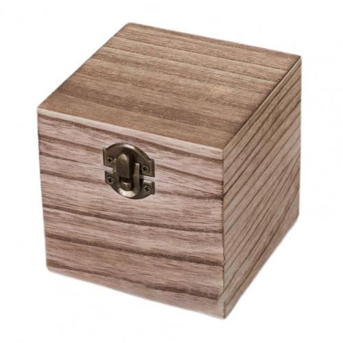 Support De Rangement Carré Rétro Simple Et Pratique, Boîte De Rangement À Clapet De Couleur Unie, Attrayant Pour Les Petits Objets