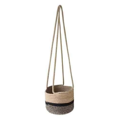 Plante De Jardin Cintres Corde Suspendue Planteur Tissé Panier De Jardin Suspendu Décoratif Support De Pot De Fleur Pour La Décoration Intérieure