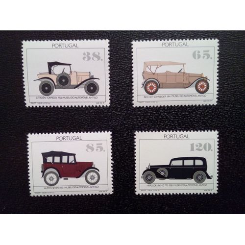 Timbre Portugal Yt 1889 À 1892 Séries: Musée De L'automobile D'oeiras 1992