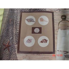 Grille Point De Croix Coquillages