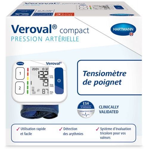 Veroval Poignet Hartmann Tensiomètre Compact Poignet - Tensiomètre Poignet