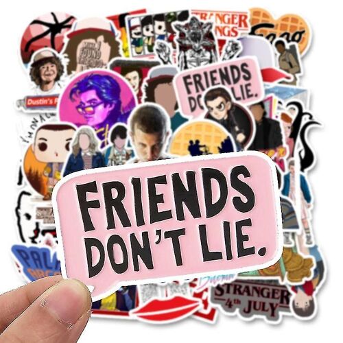 50pcs Stranger Things 3 Valise Autocollants de voiture Imperméable à l'eau Amovible Graffiti Autocollants