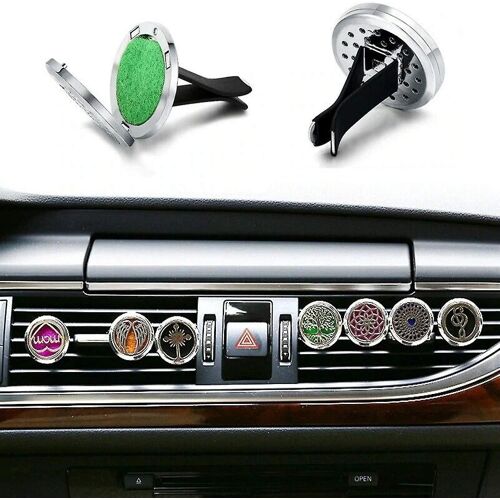 Clips D'aération De Voiture À Tête Carrée, Clip D'évent De Voiture Pour Les Clips De Sortie De Climatiseur Automatique Décor De Dissolvant D'odeur. (Noir) 36 Pièces