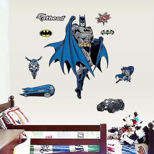 Cartoon Batman Wall Sticker Set Dc Super Hero Fond d¿écran pour la décoration de la pièce