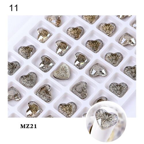 Nail Glitter Transparent Exqui Shining Rhombic Strass Nail Décoration pour Salon de Beauté