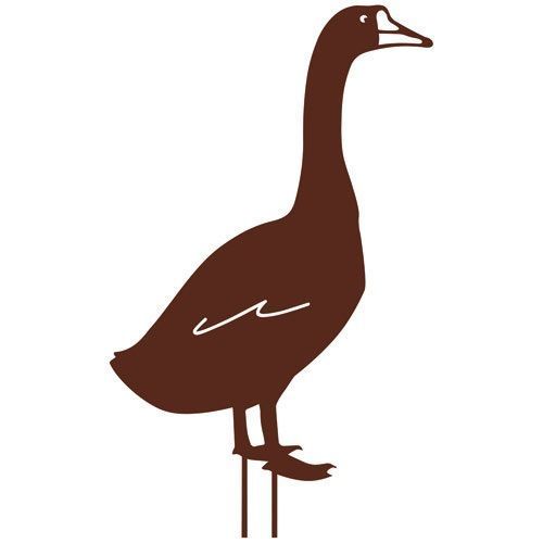 Figurine À Piquer Oie 50x34cm Fer Vieilli