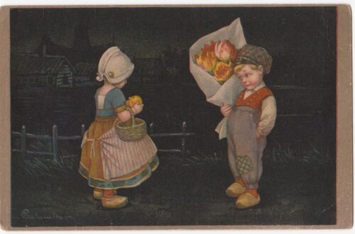 Cpa - 2181 Gmp Made In Italia - Enfants En Peinture - (Circulée)