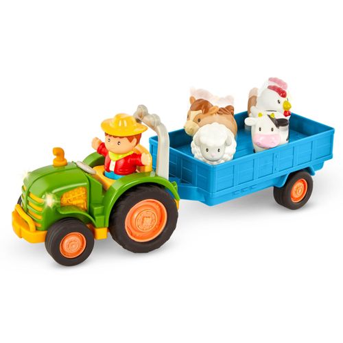Battat- Lights Sounds Tractor With Animals 62243454149