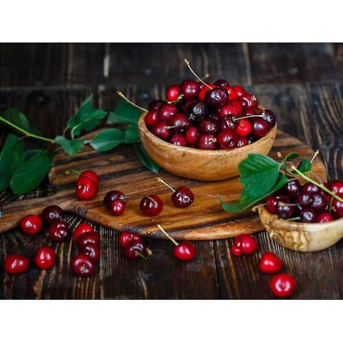 Diamant Broderie Affichage Fruit Cristal Peinture Diamant Mosaïque Fruit Cerise Image Strass