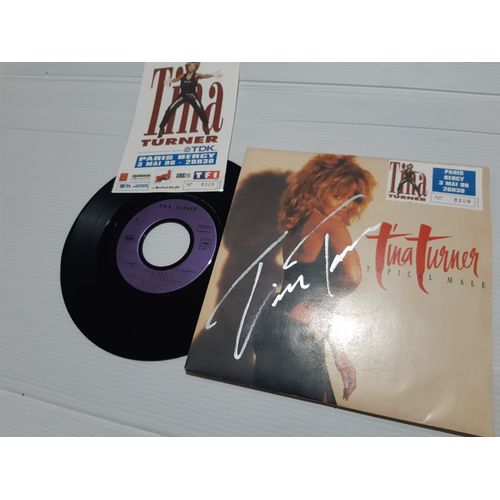 Tina Turner Autographe Vinyle 45t