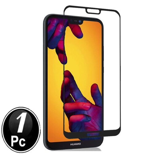 Huawei P20 Vitre Protection D'ecran En Verre Trempé Incassable Protection Integrale Full 3d Tempered Glass Full Glue - [X1-Noir]