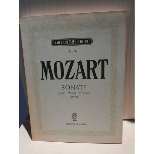 Mozart, Sonate Pour Basson Et Violoncelle