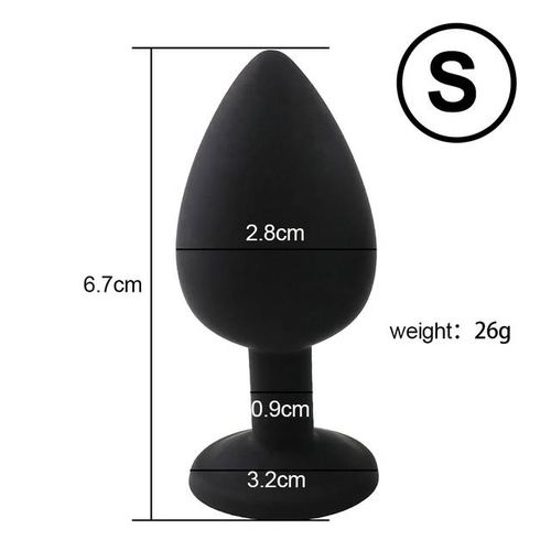 Masseur De Prostate Anal Godemichet Anal Anus Extensible Bdsm Bondage Sexe Godemichet Anal Accessoires Érotiques Pas De Vibrateur Jouets Sexuels Pour Femme--Black-S