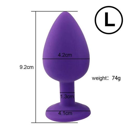 Masseur De Prostate Anal Godemichet Anal Anus Extensible Bdsm Bondage Sexe Godemichet Anal Accessoires Érotiques Pas De Vibrateur Jouets Sexuels Pour Femme--Purple-L