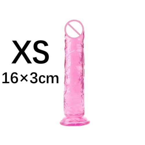 Petit Gode Transparent Bon Marché Pour Femme, Ventouse, Msi, Bite, Jouets Sexuels Anaux, Clitori Doux, Vagin, Mastjaune, Pénis, 5 Couleurs, 7.0--Xs Pink