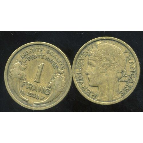 Pièce Monnaie 1 Franc 1933 Cupro-Alu - Morlon Graveur