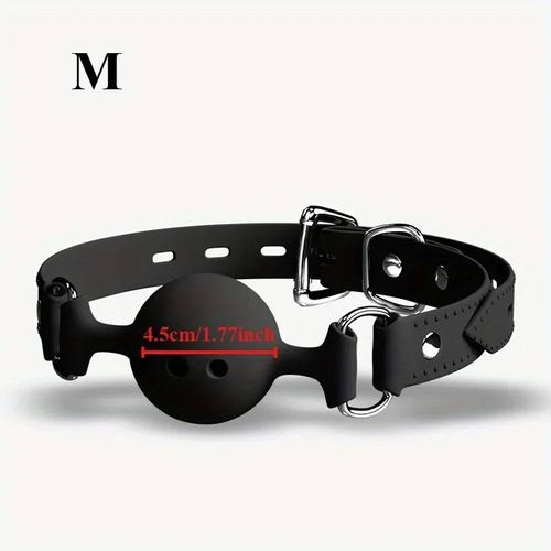 Morse Buccale En Silicone, Boule Respirante, Ceinture Réglable, Jouets Sexuels Pour Adultes, Jeux Sm, Accessoires Érotiques, Sexyshop--M 4.5cm
