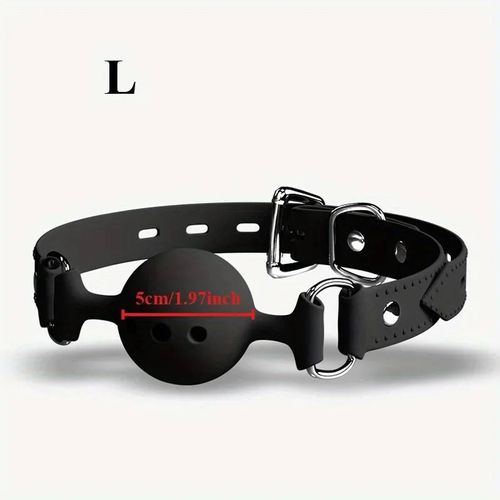 Morse Buccale En Silicone, Boule Respirante, Ceinture Réglable, Jouets Sexuels Pour Adultes, Jeux Sm, Accessoires Érotiques, Sexyshop--L 5cm