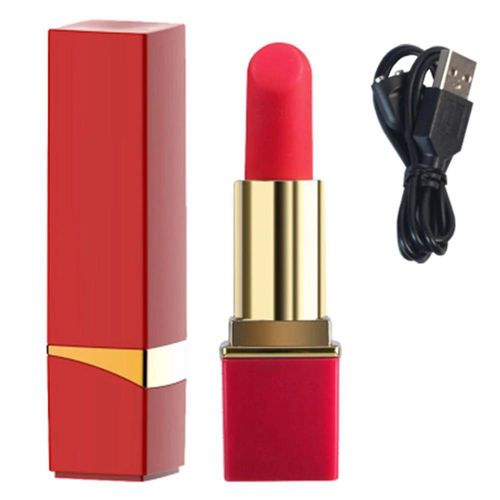 Mini Vibromasseur Rouge À Lèvres À Vitesse Réglable Pour Femme, Boule De Confidentialité, Unis Isseur De Clitoris, Massage, Jouets Sexuels, Produits Pour Adultes, 7.0--Charging Red