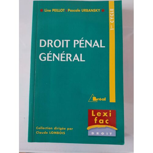 Livre Droit Pénal Général