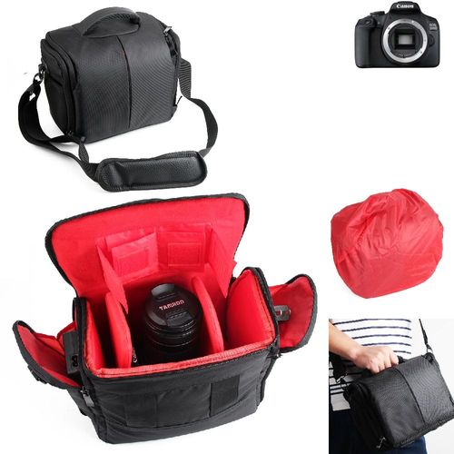 Pour Canon EOS 2000D Sac Sacoche Gadget pour appareil photo reflex numérique et accessoires Anti-Choc DSLR SLR caméra Housse Étui de pluie pour Canon EOS 2000D supplémentaire protection complète