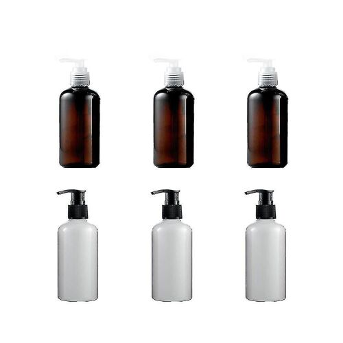 6pcs Pratique Pompe À Vis Bouteille Compact Round Shoulder Bottle Split Charge Bouteilles Vides Réutilisable