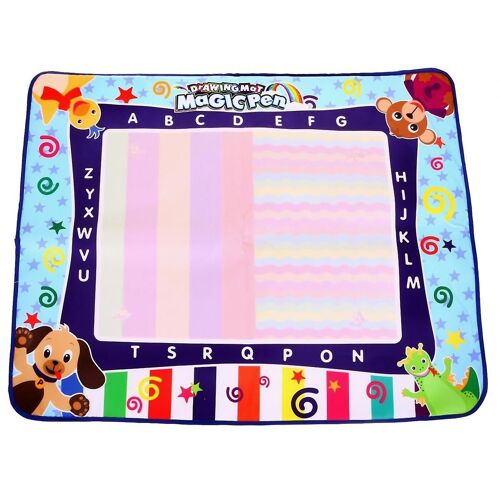 Tapis de dessin réutilisable Water Magic avec crayons et gabarits