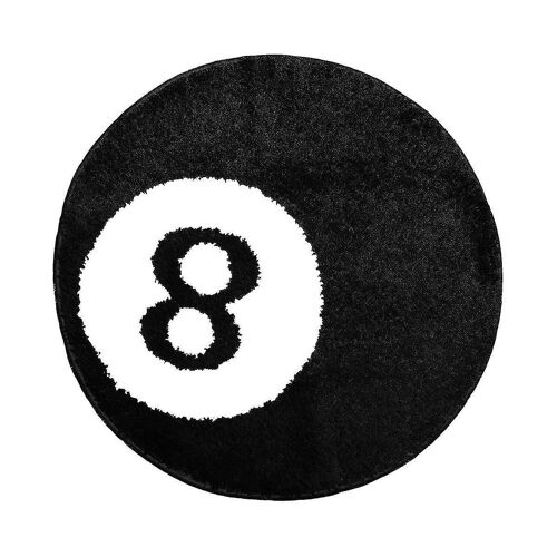 Tapis 8 Boules - Tapis Blanc Et Noir De 24 Pouces - Tapis Cool Et Tapis Esthétiques Pour Chambre À Coucher Et Salon