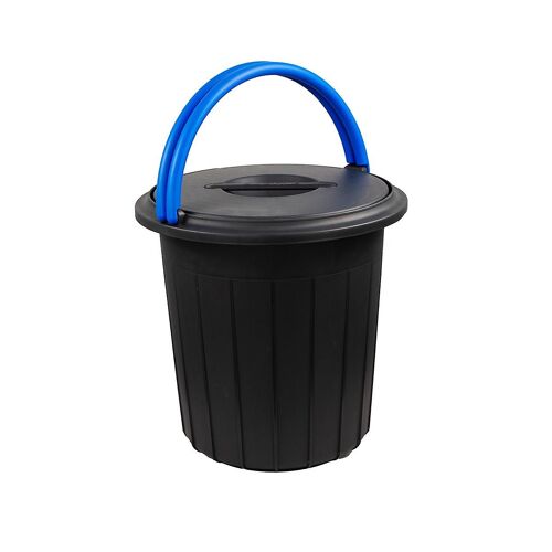 Eco Solution - Poubelle avec couvercle 16L - Bleu